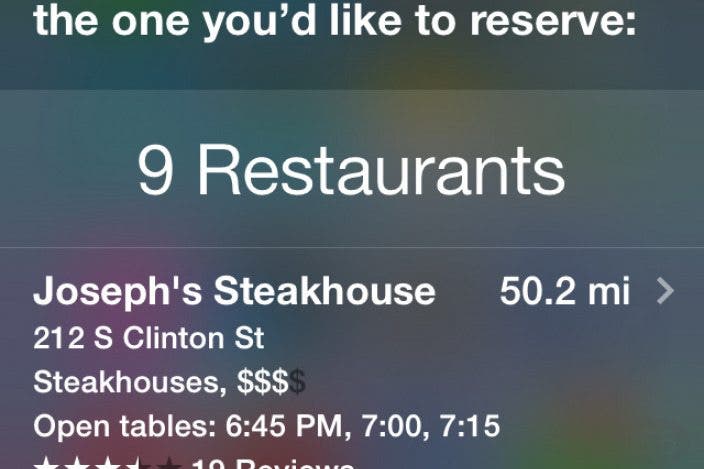 Tip of the Day: Let Siri Help You Decide Where to Eat